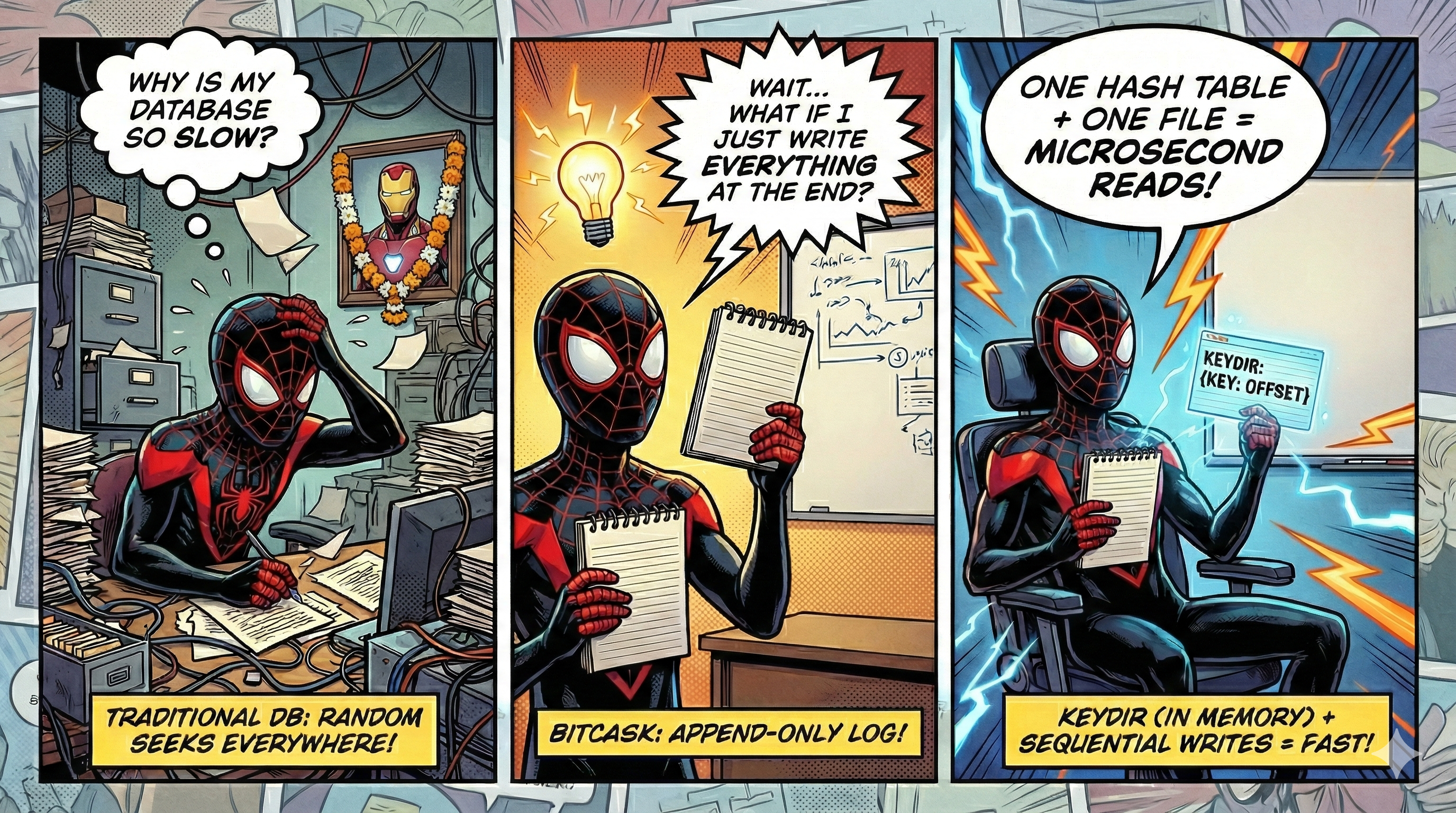 A Comic Strip about Bitcask